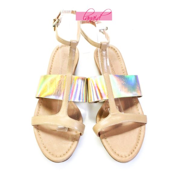 Sigerson Morrison Abisha Sandals Iridescent Holo 7 - Picture 2 of 7